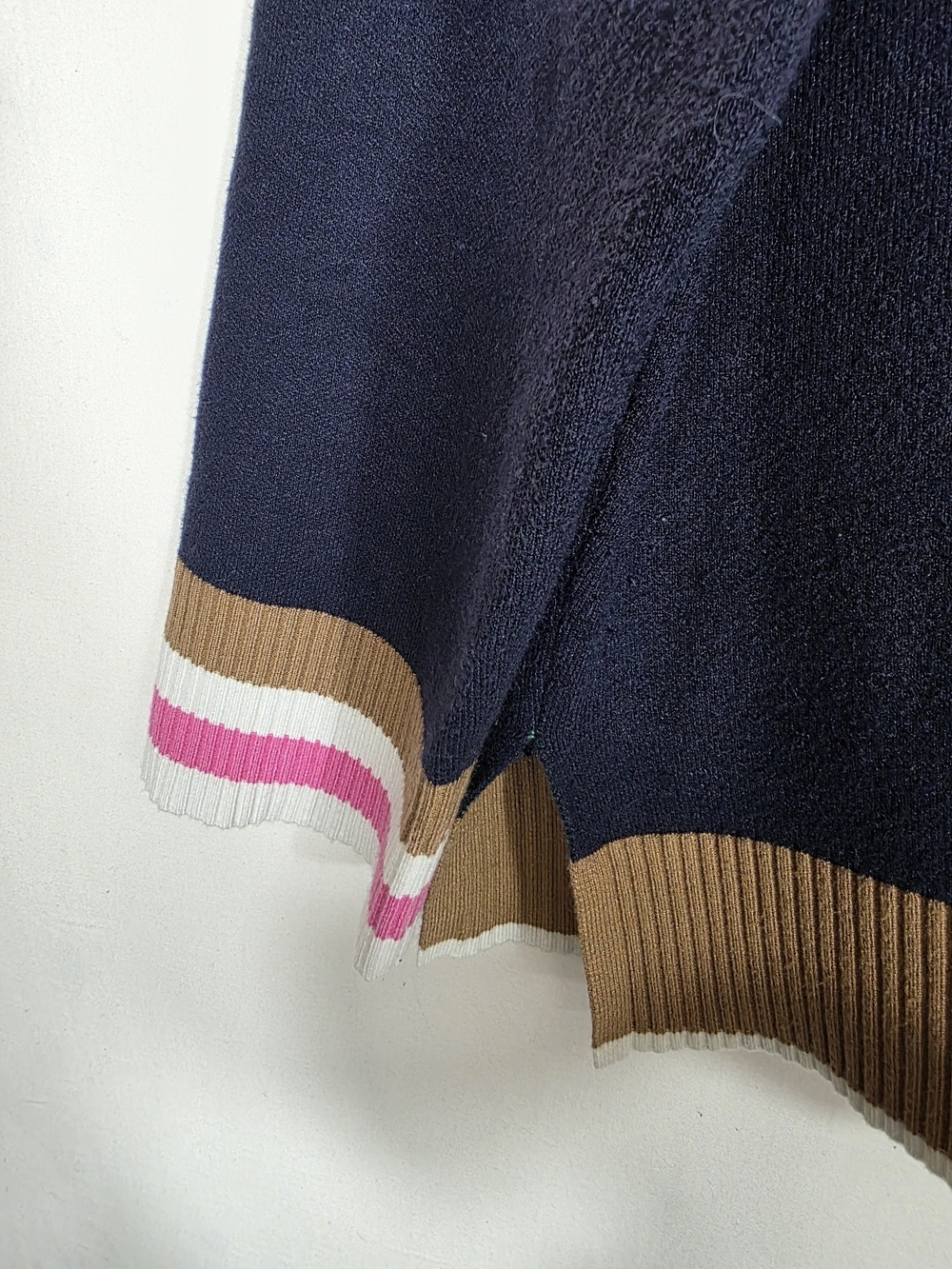 Anthropologie Maeve Knit Varsity Colourblock Half-Zip Jumper - Picture 9 of 12